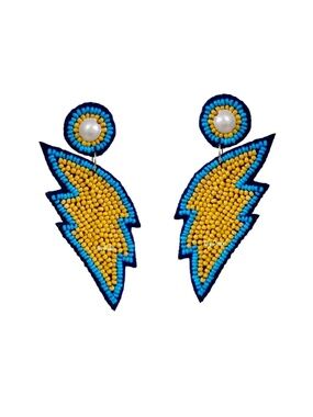 Los Angeles Chargers Football Game Day Earring, Lily Posh